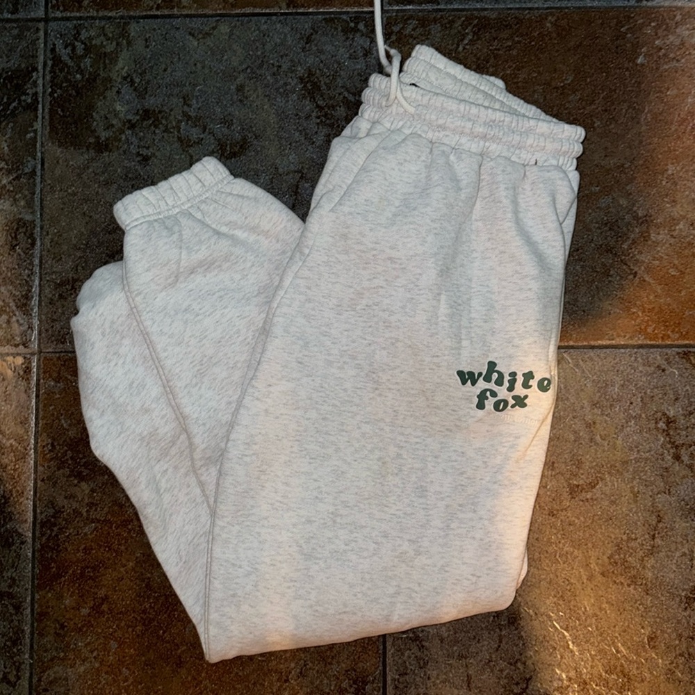White Fox Sweatpants
